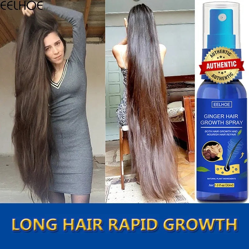 Gengibre Crescimento Do Cabelo spray Anti Queda Do Cabelo Perda De Cabelo Tratamento Óleo De Essência De Crescimento Do Cabelo para Homens Mulheres tratamento do cabelo