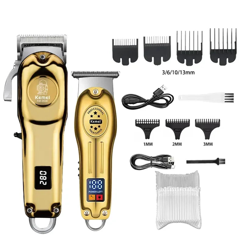 Kemei KM-2628 KM-678 KM-2024 USB Rechargeable Hair Clipper Professional Cordless Men Hair Trimmer Men's Hair Cutting Machine