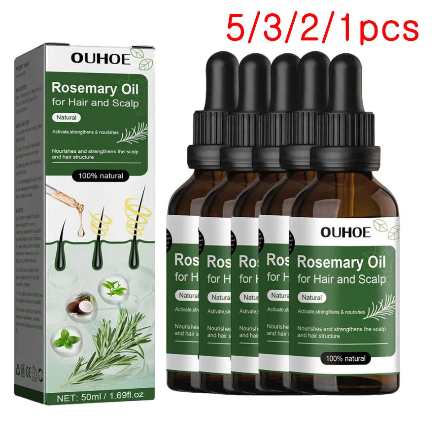 Óleo de alecrim para o crescimento do cabelo 50ml óleo essencial para o crescimento do cabelo, cuidados com o cabelo de beleza, evita a perda de cabelo produtos de crescimento do cabelo