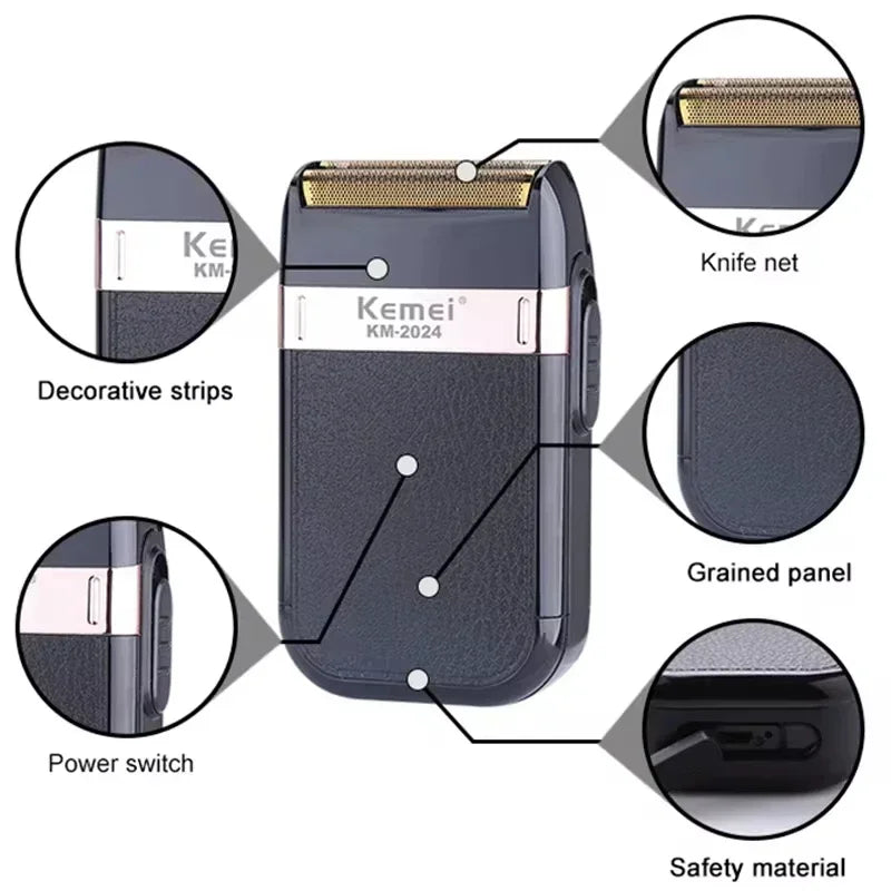 Kemei KM-2628 KM-678 KM-2024 USB Rechargeable Hair Clipper Professional Cordless Men Hair Trimmer Men's Hair Cutting Machine