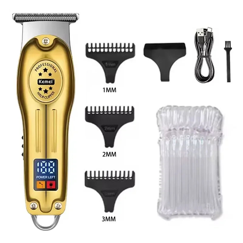 Kemei KM-2628 KM-678 KM-2024 USB Rechargeable Hair Clipper Professional Cordless Men Hair Trimmer Men's Hair Cutting Machine