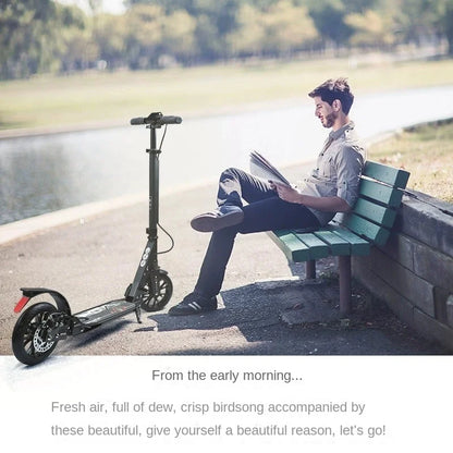 OMGD Aluminum Alloy Two-wheel Shock-absorbing Adult Scooter One-second Folding Children's Scooter Youth Shock-absorbing Scooter