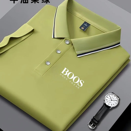 Summer New Men's Short Sleeved Polo Shirt Fashion Design Golf Top Casual T-shirt