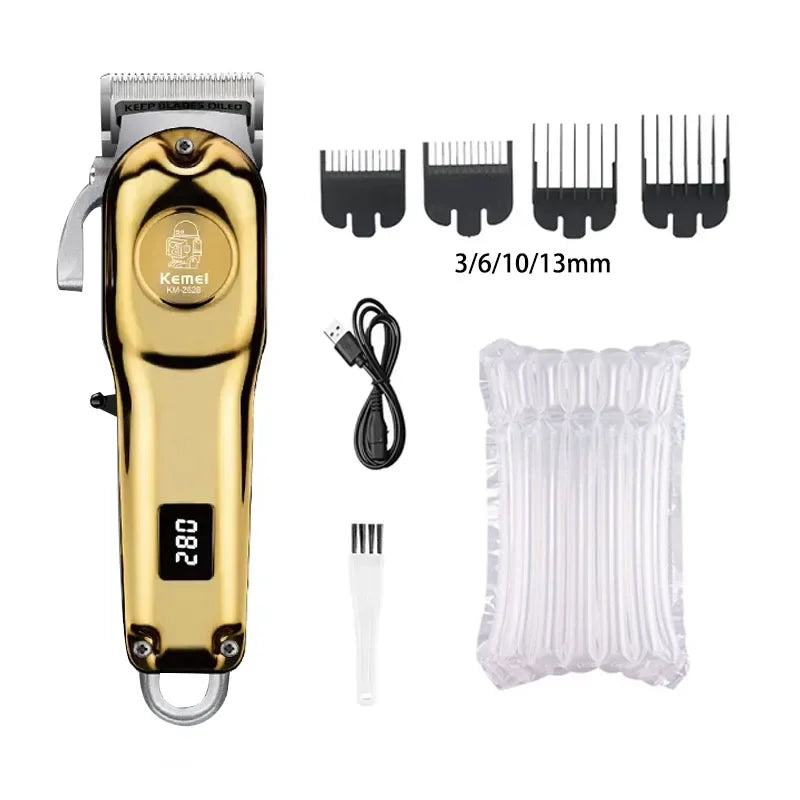 Kemei KM-2628 KM-678 KM-2024 USB Rechargeable Hair Clipper Professional Cordless Men Hair Trimmer Men's Hair Cutting Machine