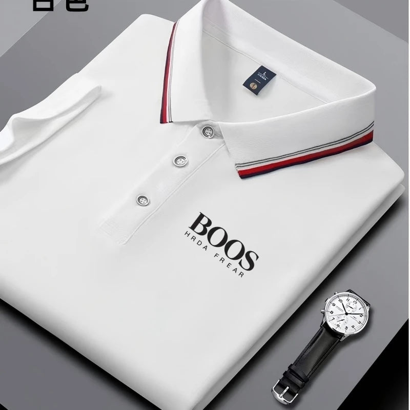 Summer New Men's Short Sleeved Polo Shirt Fashion Design Golf Top Casual T-shirt
