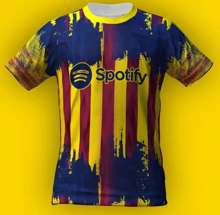 New Fashion Football Jersey Men Women Kids Clothes Barcelona Concept Jersey Breathable Quick-Drying Motocycle Daily Casual Shirt