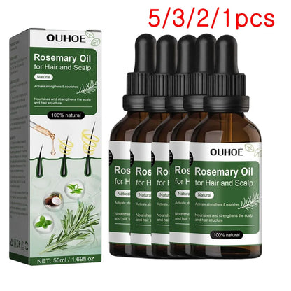Óleo de alecrim para o crescimento do cabelo 50ml óleo essencial para o crescimento do cabelo, cuidados com o cabelo de beleza, evita a perda de cabelo produtos de crescimento do cabelo