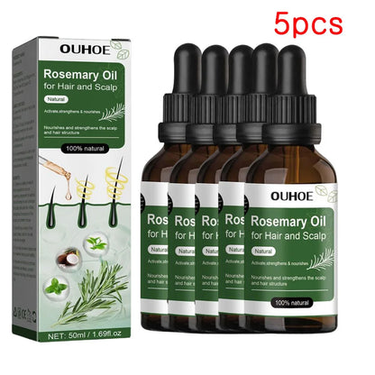 Óleo de alecrim para o crescimento do cabelo 50ml óleo essencial para o crescimento do cabelo, cuidados com o cabelo de beleza, evita a perda de cabelo produtos de crescimento do cabelo