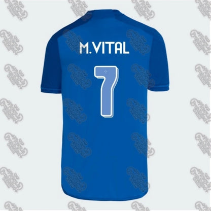 25 Year Latest Popular Football Series Cruzeiro Home Football Jersey Training Suit Men's T-shirt Summer Adult Children's Jersey