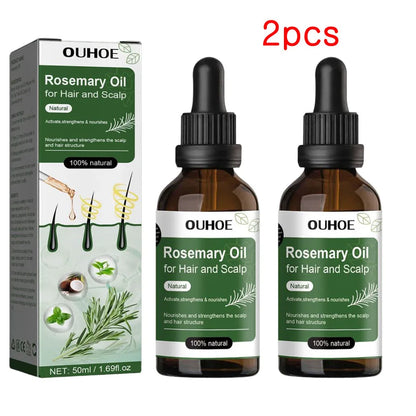Óleo de alecrim para o crescimento do cabelo 50ml óleo essencial para o crescimento do cabelo, cuidados com o cabelo de beleza, evita a perda de cabelo produtos de crescimento do cabelo