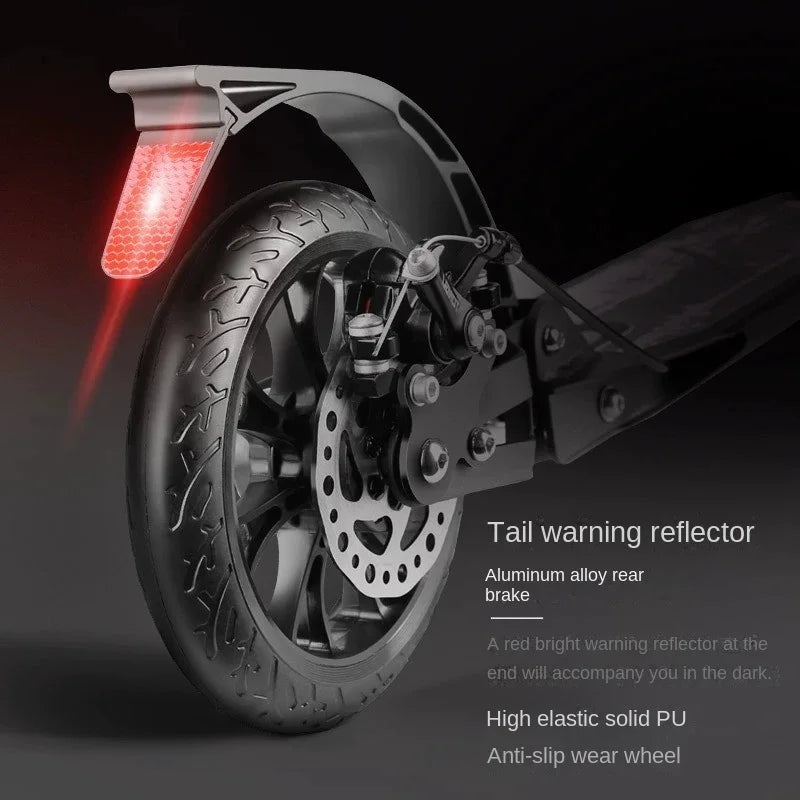 OMGD Aluminum Alloy Two-wheel Shock-absorbing Adult Scooter One-second Folding Children's Scooter Youth Shock-absorbing Scooter